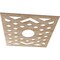 Ekena Millwork Chevron Wood Fretwork Pierced Ceiling Medallion, Red Oak, 34"OD x 8 3/4"ID x 1/4"T CMWP34X34X0250CHRO - alternate 2